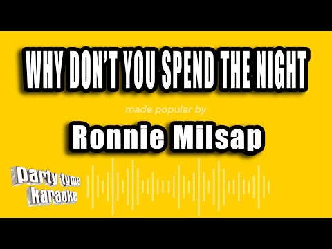 Ronnie Milsap - Why Don't You Spend The Night