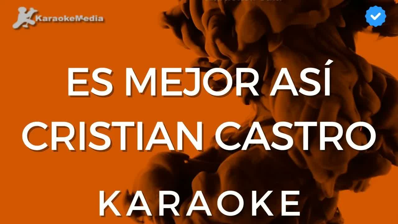 Cristian Castro - Es mejor así