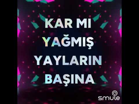 Yüce dağ başında kar boran boran