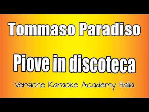 Tommaso Paradiso - Piove in discoteca
