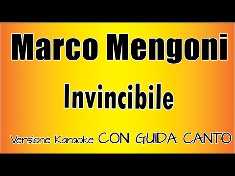 Marco mengoni - Invincibile ( CON GUIDA CANTO) Versione Karaoke Academy italia