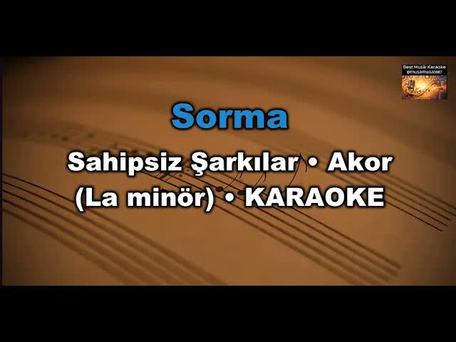 Sorma - Sahipsiz Şarkılar