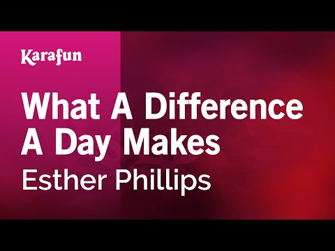 Esther Phillips - What a Difference a Day Makes