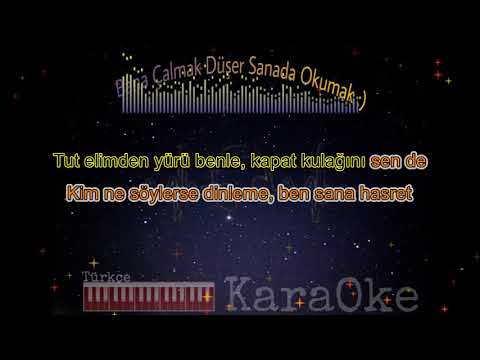 Tut Elimden (Mustafa Ceceli)Türkçe Piano Karaoke 2 Ayrı ton