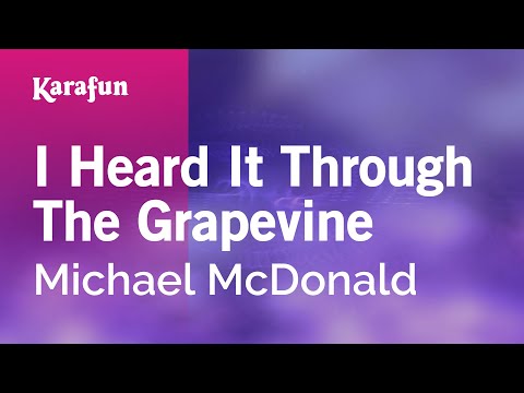 Michael McDonald - I Heard It Through the Grapevine