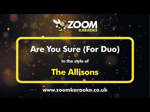 The Allisons - Are You Sure (For Duo)
