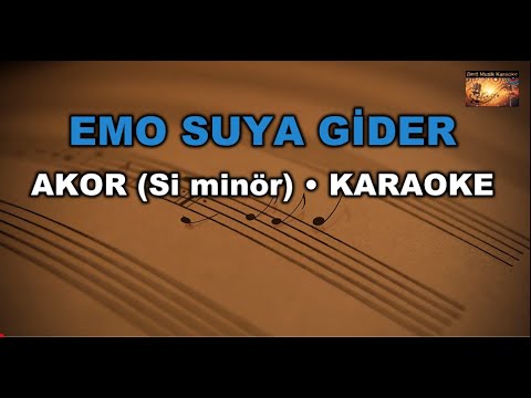 EMO SUYA GİDER-(Akor/Bm/Si minör)Karaoke / Md Altyapı / Cover / Lyrics