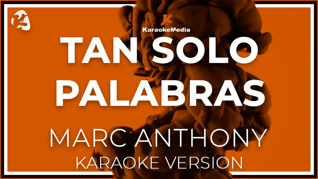 Marc Anthony - Tan Solo Palabras