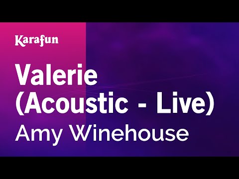 Amy Winehouse - Valerie (acoustic - live)