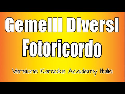 Gemelli Diversi - Fotoricordo