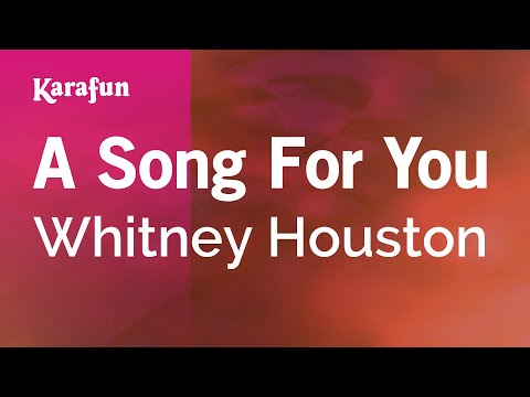 Whitney Houston - A Song for You