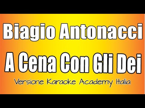 Biagio Antonacci - A cena con gli Dei