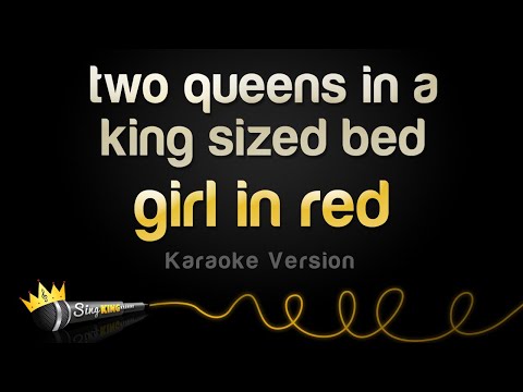 girl in red - two queens in a king sized bed