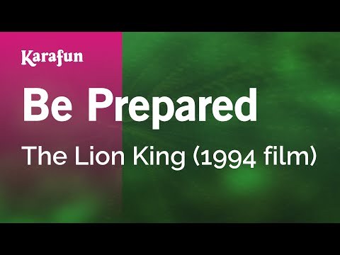 The Lion King (1994 film) - Be Prepared