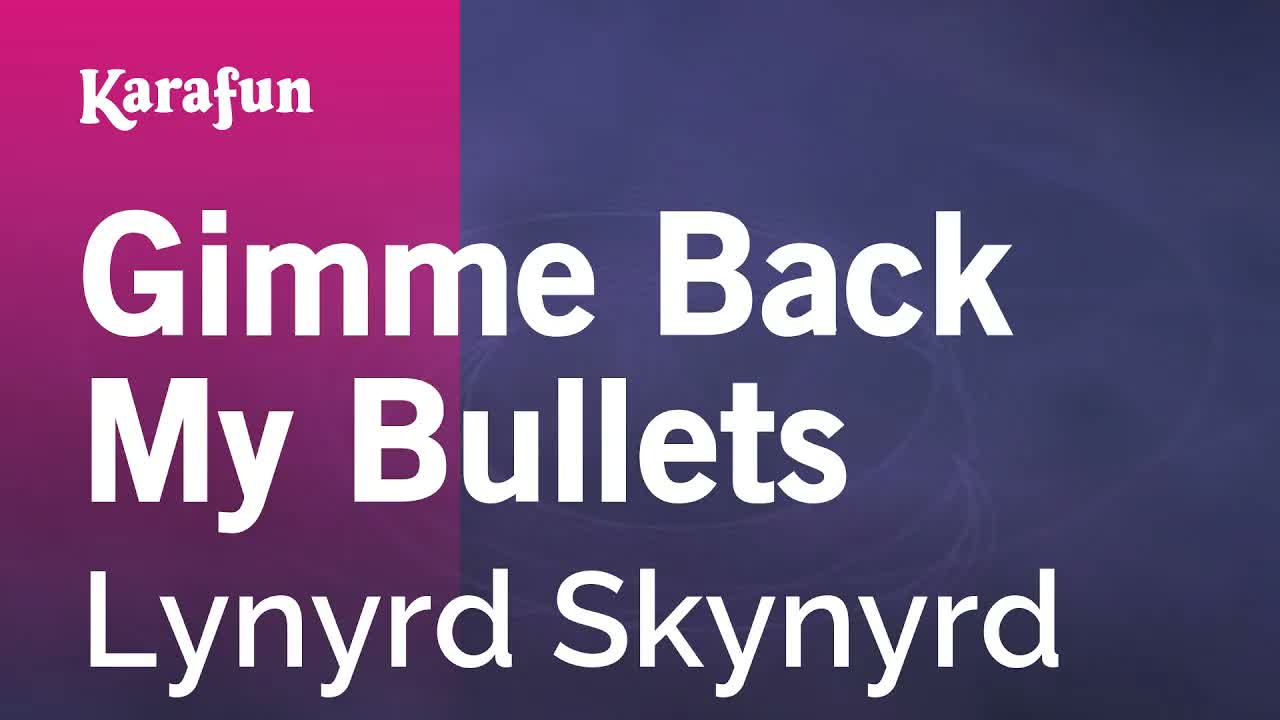 Lynyrd Skynyrd - Gimme Back My Bullets