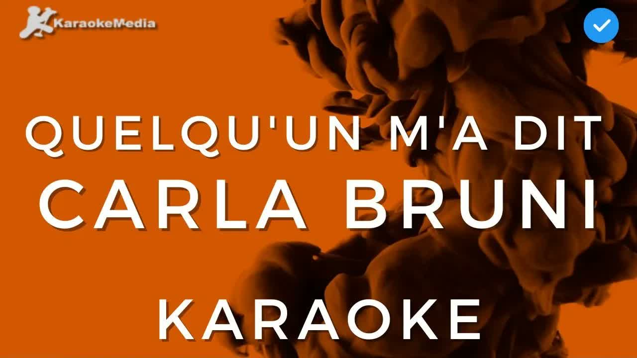 Quelqu'un m'a dit - Carla Bruni