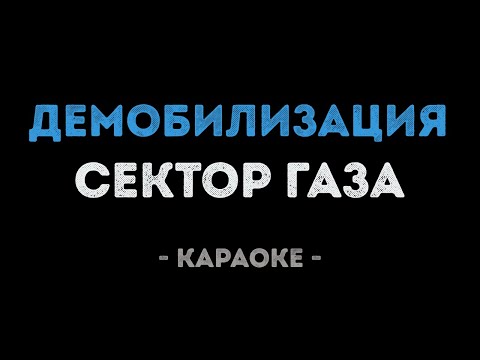 Сектор Газа - Демобилизация