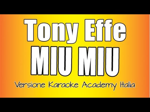 Tony Effe - MIU MIU