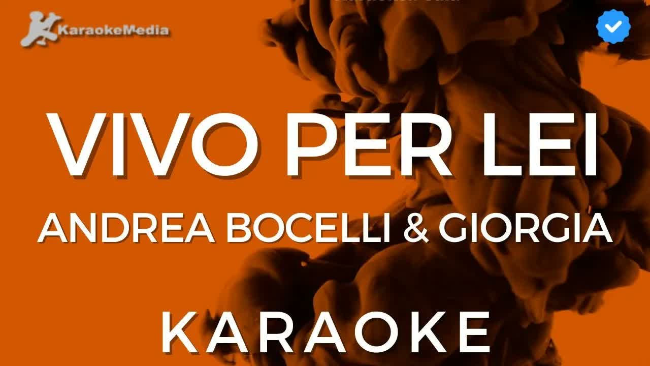 Andrea Bocelli e Giorgia - Vivo per lei (Italiano) [Strumentale con cori]