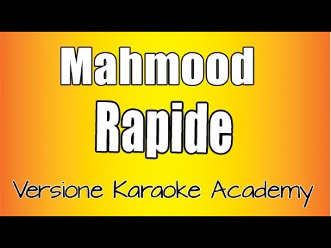 Mahmood - Rapide (Versione Karaoke academy Italia)