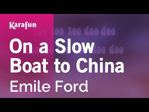 Emile Ford - On a Slow Boat to China