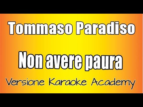 Tommaso Paradiso - Non Avere paura base