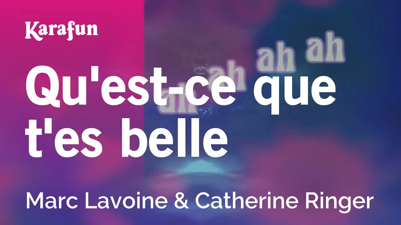 Qu'est-ce que t'es belle - Marc Lavoine & Catherine Ringer