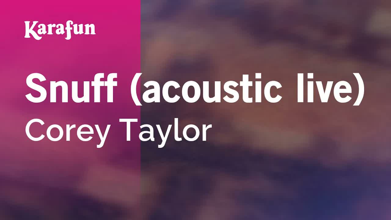 Corey Taylor - Snuff (acoustic live)