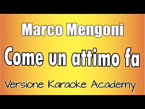 Marco Mengoni - Come Un Attimo Fa