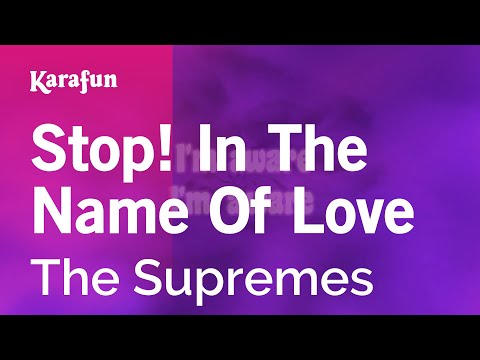 The Supremes - Stop! In the Name of Love