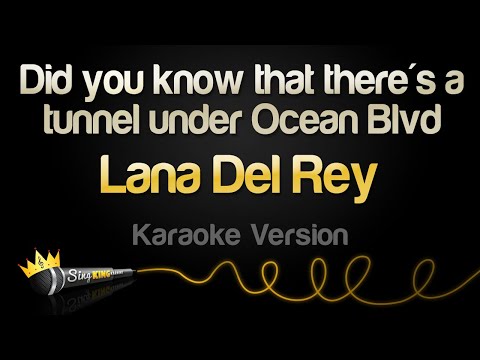 Lana Del Rey - Did you know that there's a tunnel under Ocean Blvd