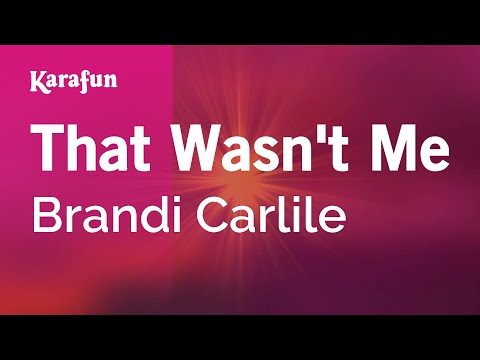 Brandi Carlile - That Wasn't Me