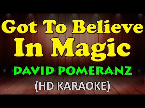 David Pomeranz - GOT TO BELIVE IN MAGIC