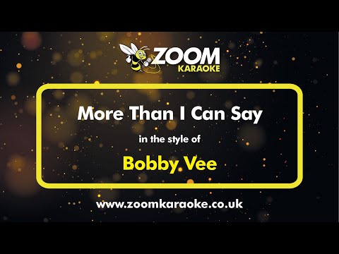 Bobby Vee - More Than I Can Say