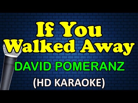 David Pomeranz - IF YOU WALKED AWAY