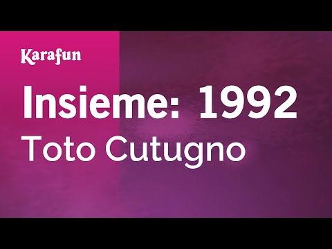 Toto Cutugno - Insieme: 1992