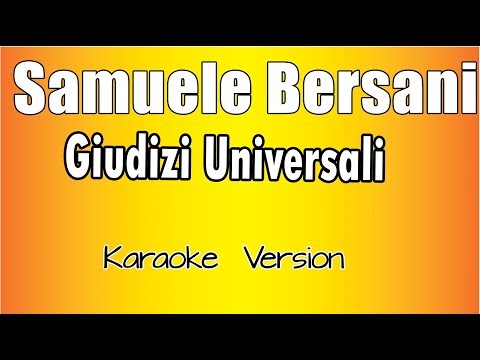 Samuele Bersani - Giudizi Universali
