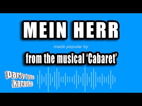 Cabaret - Mein Herr