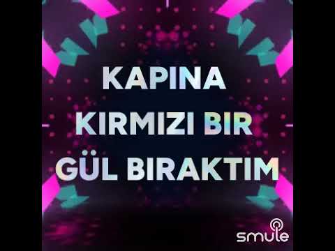 kapına kırmızı Bir gül bıraktım